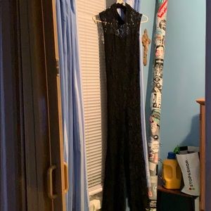 Line & Dot one piece jumper